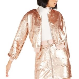 Sequin bomber jacket